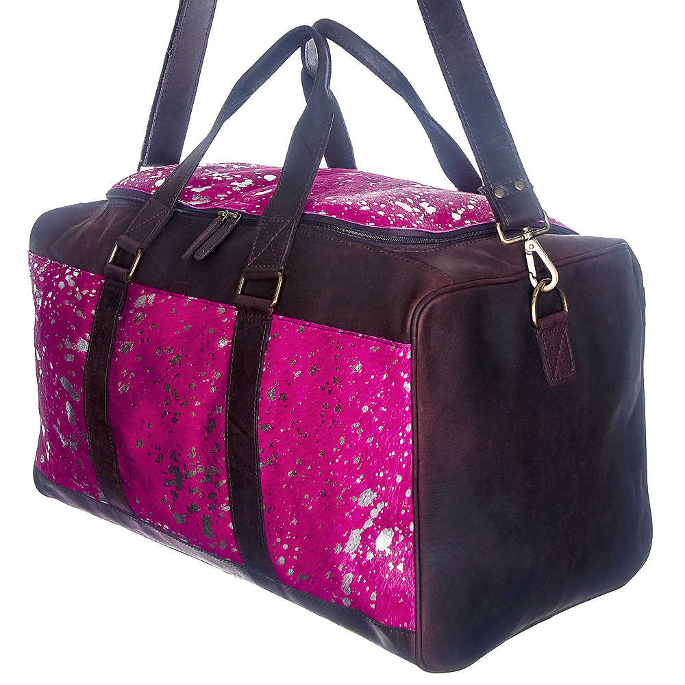 Bolso de mujer AD American Darling ADBG474BRWBK de lona de cuero genuino - Imagen 12 de 20