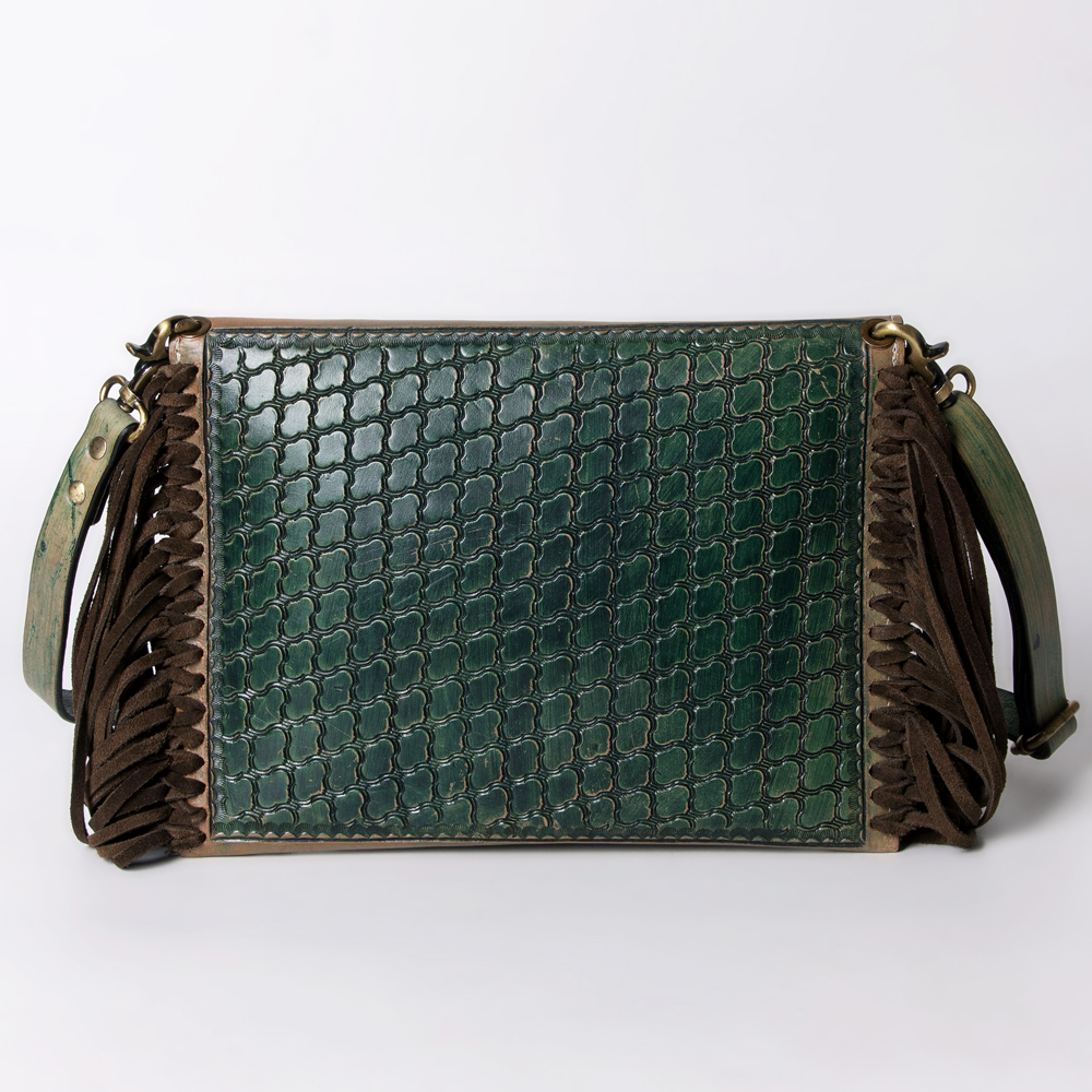 AD American Darling ADBG476ANTBR Envelope Hand Tooled Genuine Leather Damentasche - Bild 27 von 28