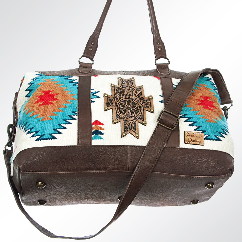 AD American Darling Lona Sillín Manta Cuero Genuino Mujer Bolso Western - Imagen 48 de 102
