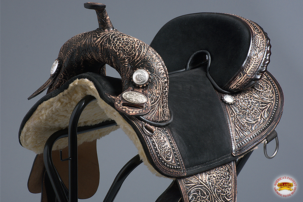 C-O-14 14 Western Horse Treeless Trail Barrel Saddle American Leather Hilason Explosief kopen, winstgevend