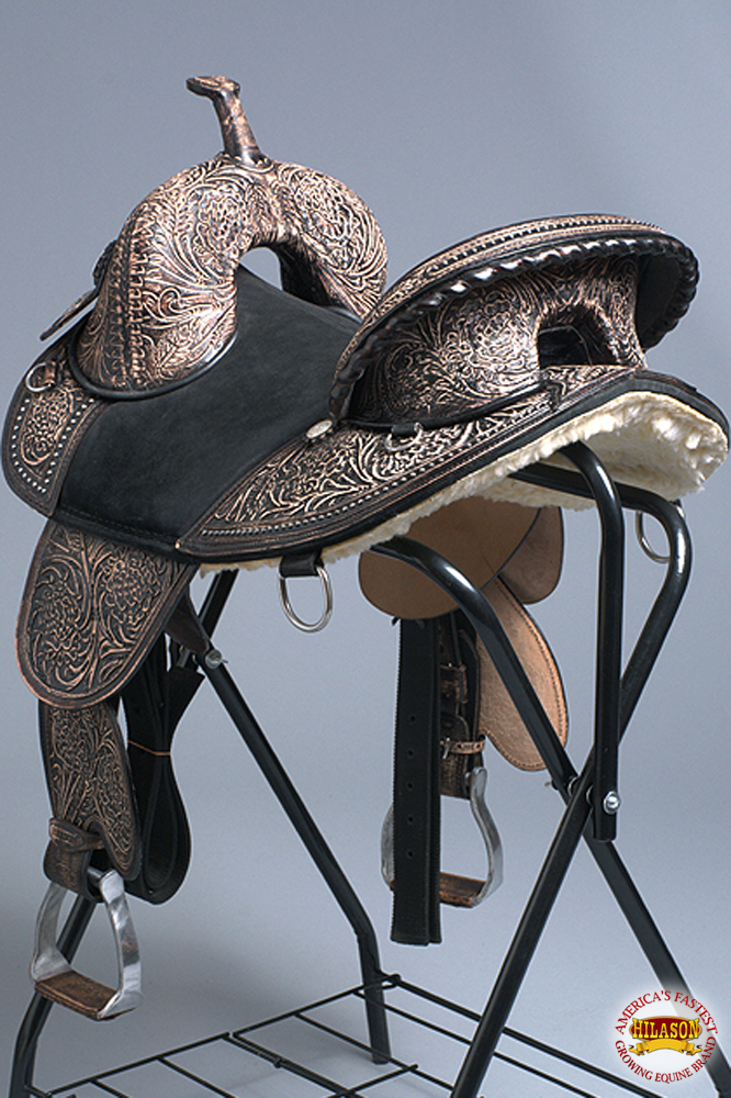 C-O-14 14 Western Horse Treeless Trail Barrel Saddle American Leather Hilason Explosief kopen, winstgevend
