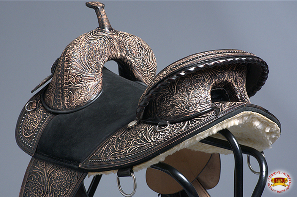 C-O-14 14 Western Horse Treeless Trail Barrel Saddle American Leather Hilason Explosief kopen, winstgevend