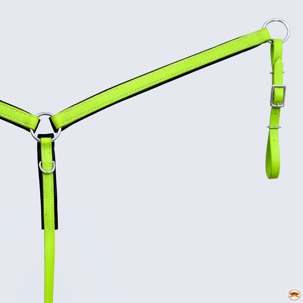 BI HILASON Western Horse Biothane Leather Breast Collar Tack - Picture 25 of 63