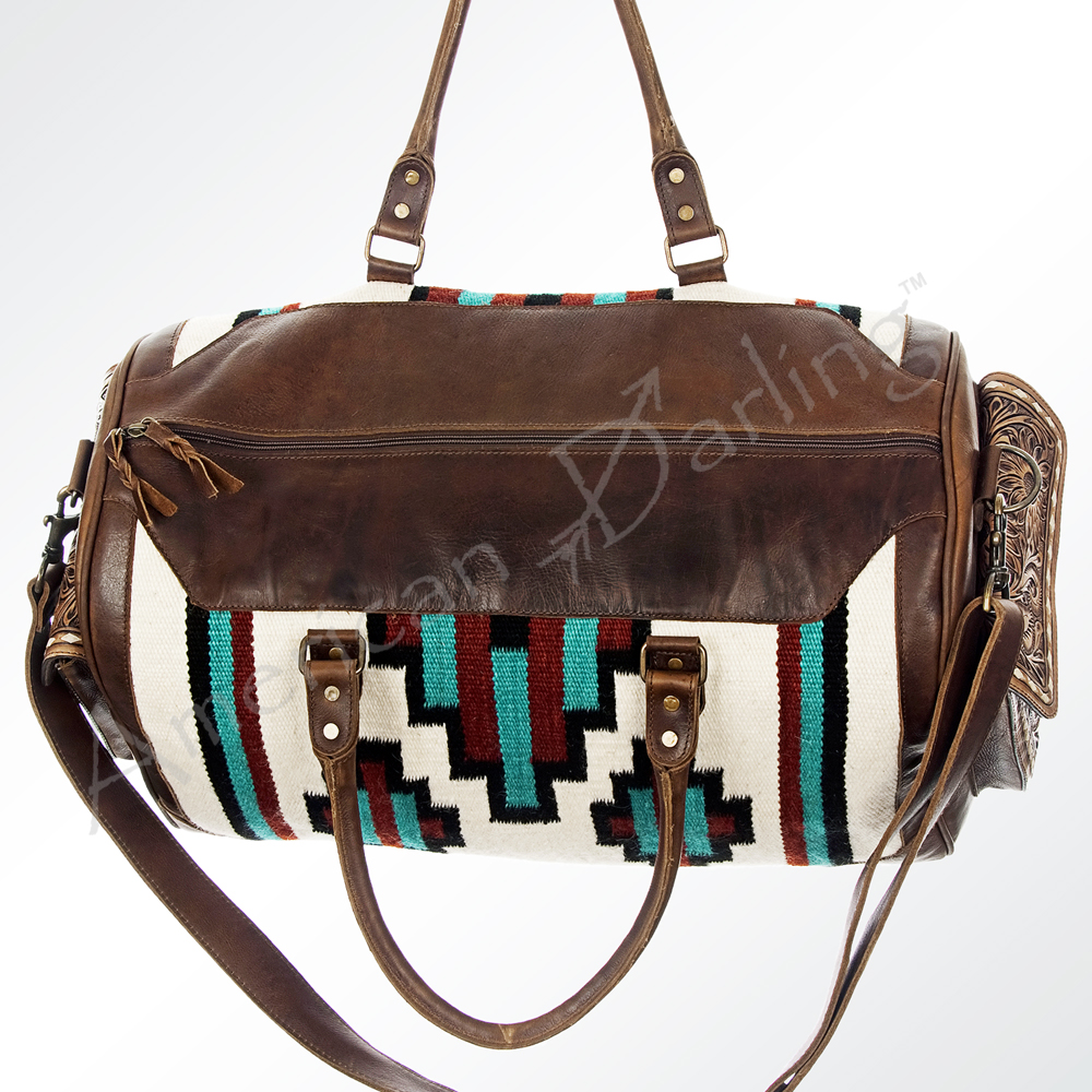 AD American Darling Duffel Saddle Blanket Echtleder Damen Tasche Western - Bild 53 von 61