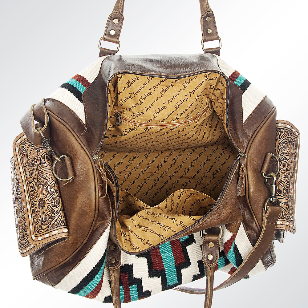 AD American Darling Duffel Saddle Blanket Echtleder Damen Tasche Western - Bild 55 von 61
