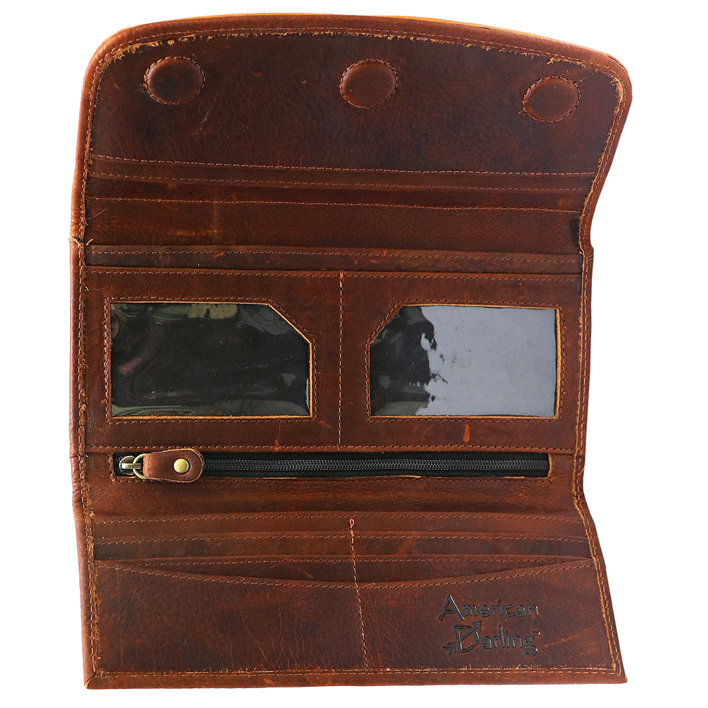 AD American Darling Wallet Hair on Full Grain Genuine Leather Western Women Bag - Picture 91 of 170
