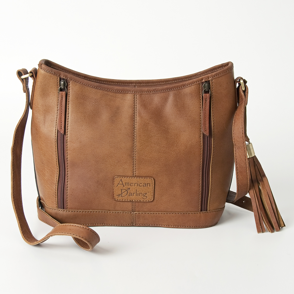 AD American Darling Messenger Hand Tooled Genuine Leather Western Women Bag - Picture 14 of 15