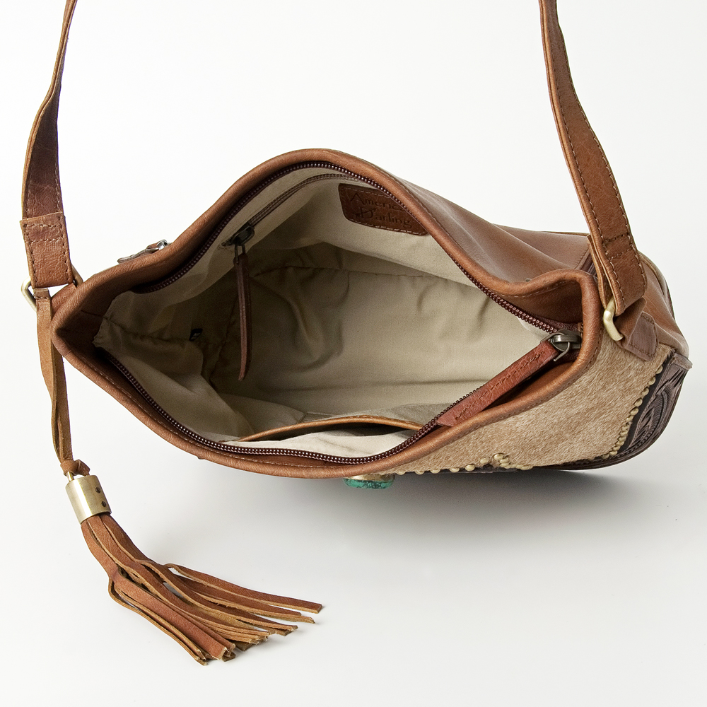 AD American Darling Messenger Hand Tooled Genuine Leather Western Women Bag - Picture 15 of 15