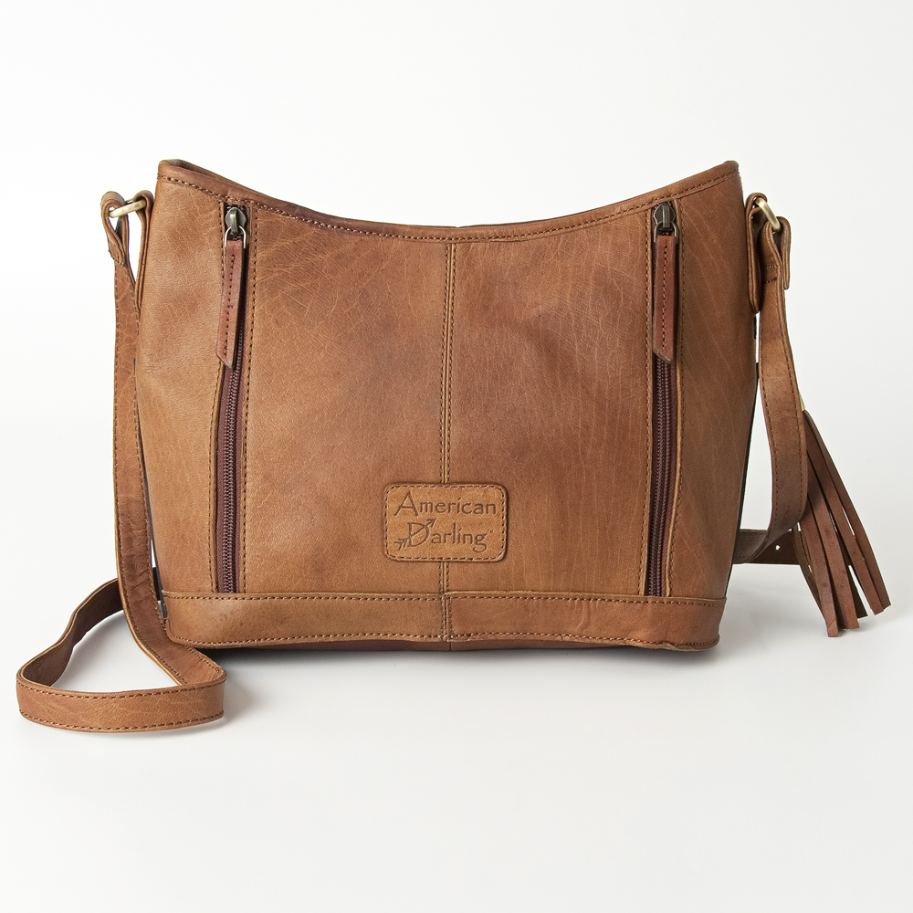 AD American Darling Messenger Hand Tooled Genuine Leather Western Women Bag - Picture 9 of 15