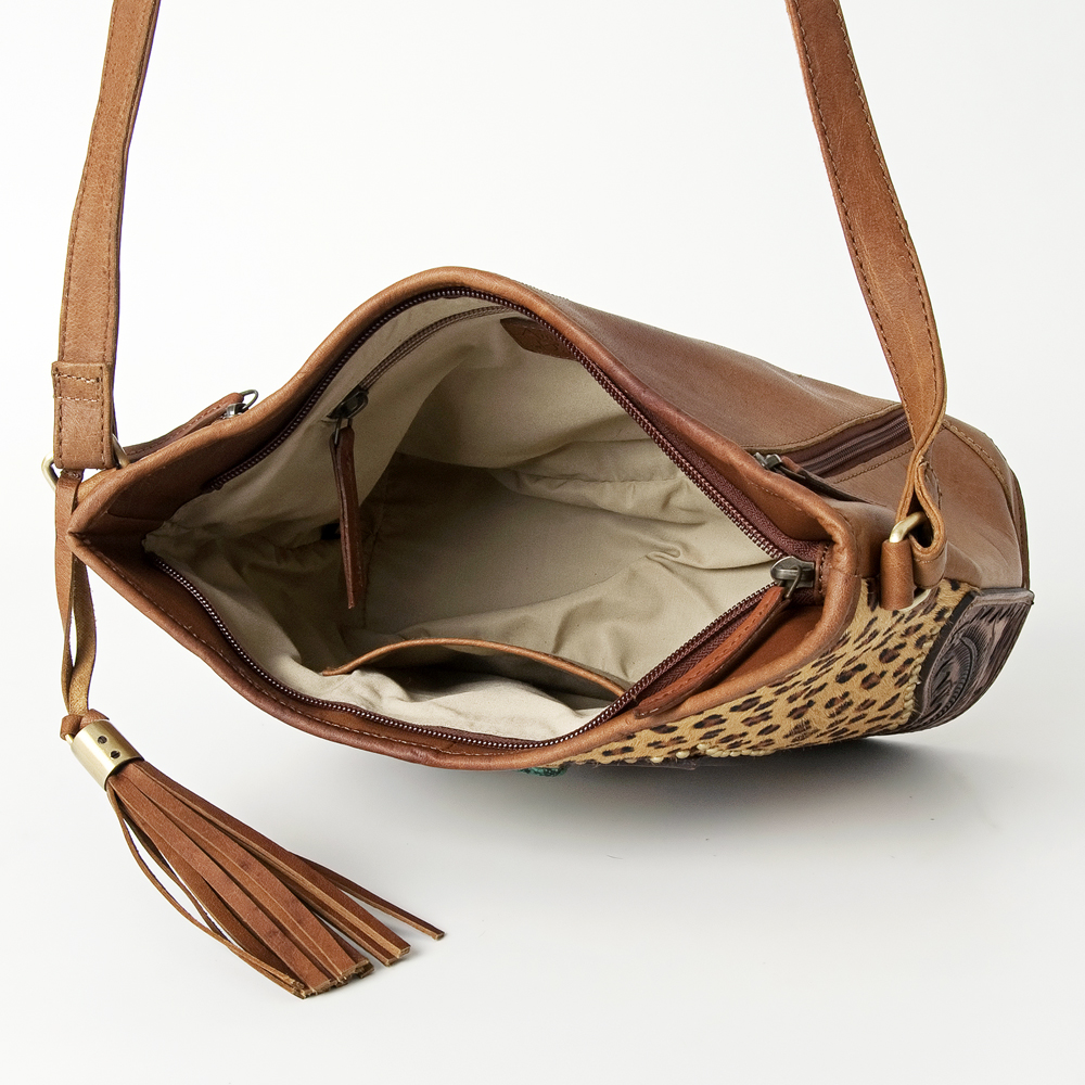 AD American Darling Messenger Hand Tooled Genuine Leather Western Women Bag - Picture 10 of 15