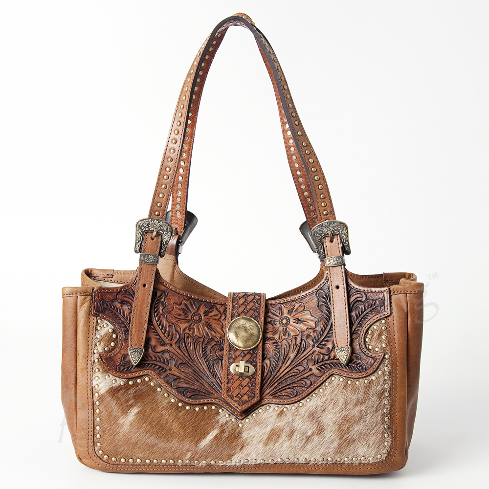 Bolso de mano AD American Darling de cuero genuino de cuero genuino para mujer occidental - Imagen 11 de 13