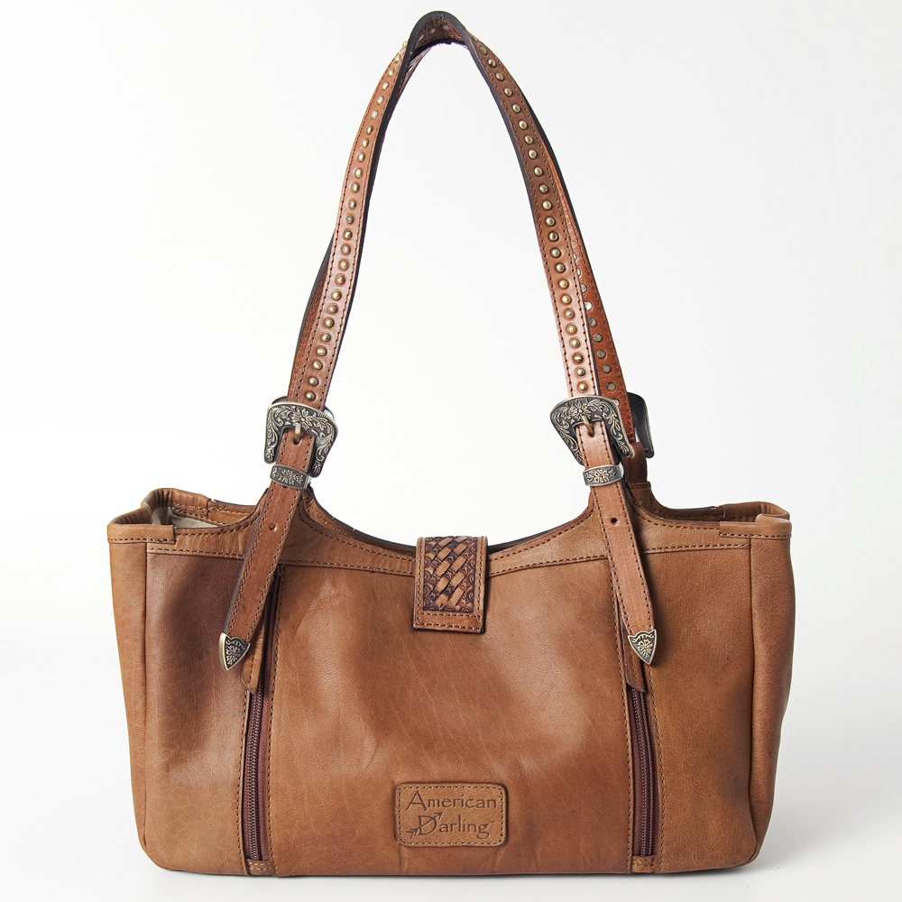 Bolso de mano AD American Darling de cuero genuino de cuero genuino para mujer occidental - Imagen 12 de 13