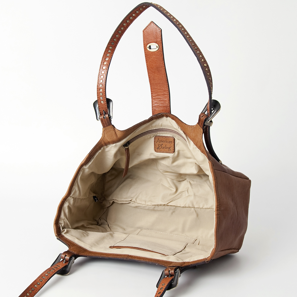 Bolso de mano AD American Darling de cuero genuino de cuero genuino para mujer occidental - Imagen 13 de 13