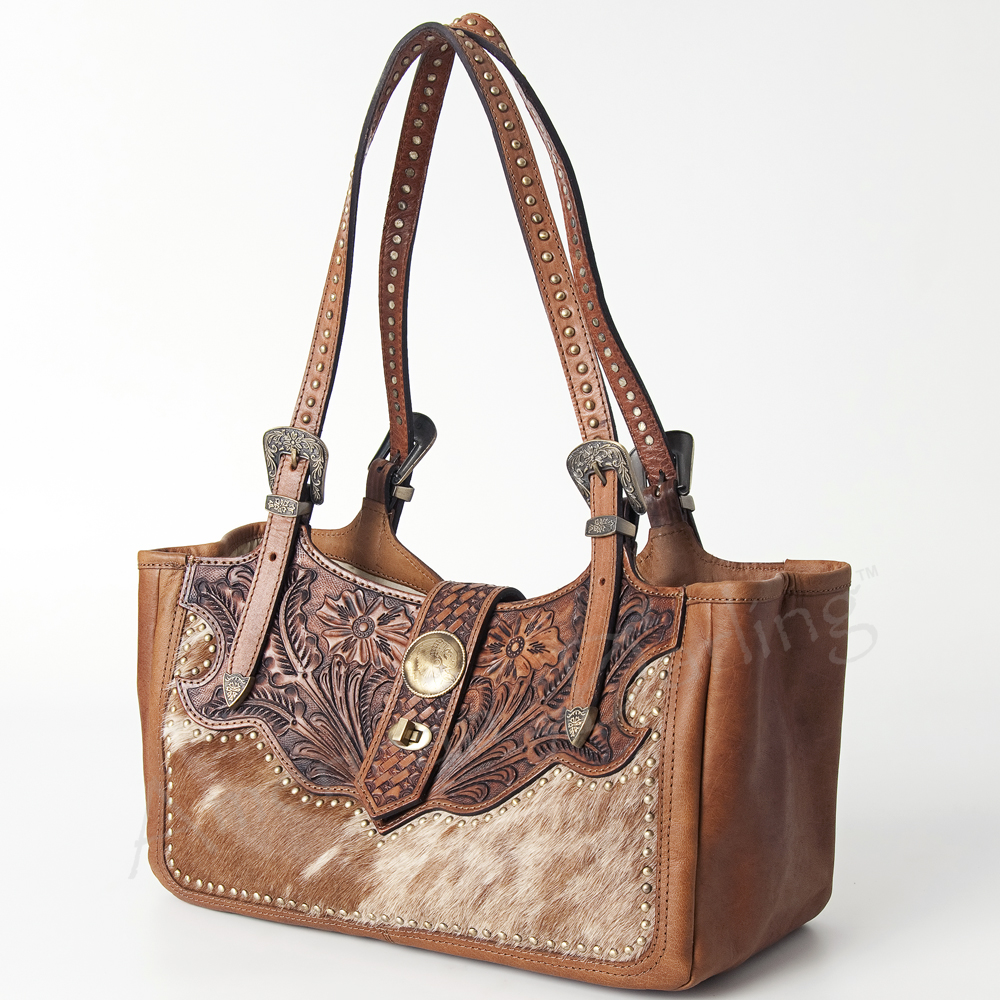 Bolso de mano AD American Darling de cuero genuino de cuero genuino para mujer occidental - Imagen 10 de 13