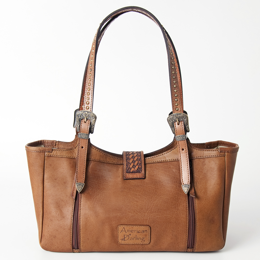 Bolso de mano AD American Darling de cuero genuino de cuero genuino para mujer occidental - Imagen 8 de 13