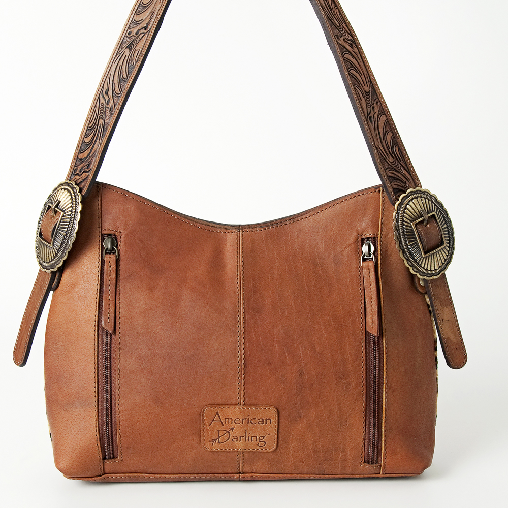 Bolso de mano AD American Darling de cuero genuino de cuero genuino para mujer occidental - Imagen 8 de 13