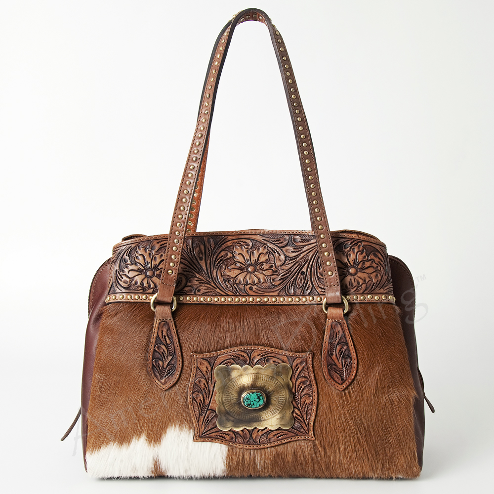 AD American Darling Tote Hand Tooled Genuine Leather Western Women Bag Handbag - Picture 13 of 16