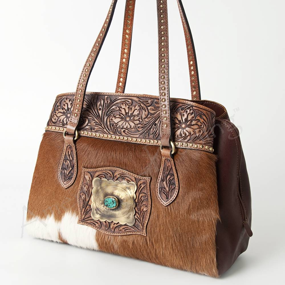 AD American Darling Tote Hand Tooled Genuine Leather Western Women Bag Handbag - Picture 12 of 16