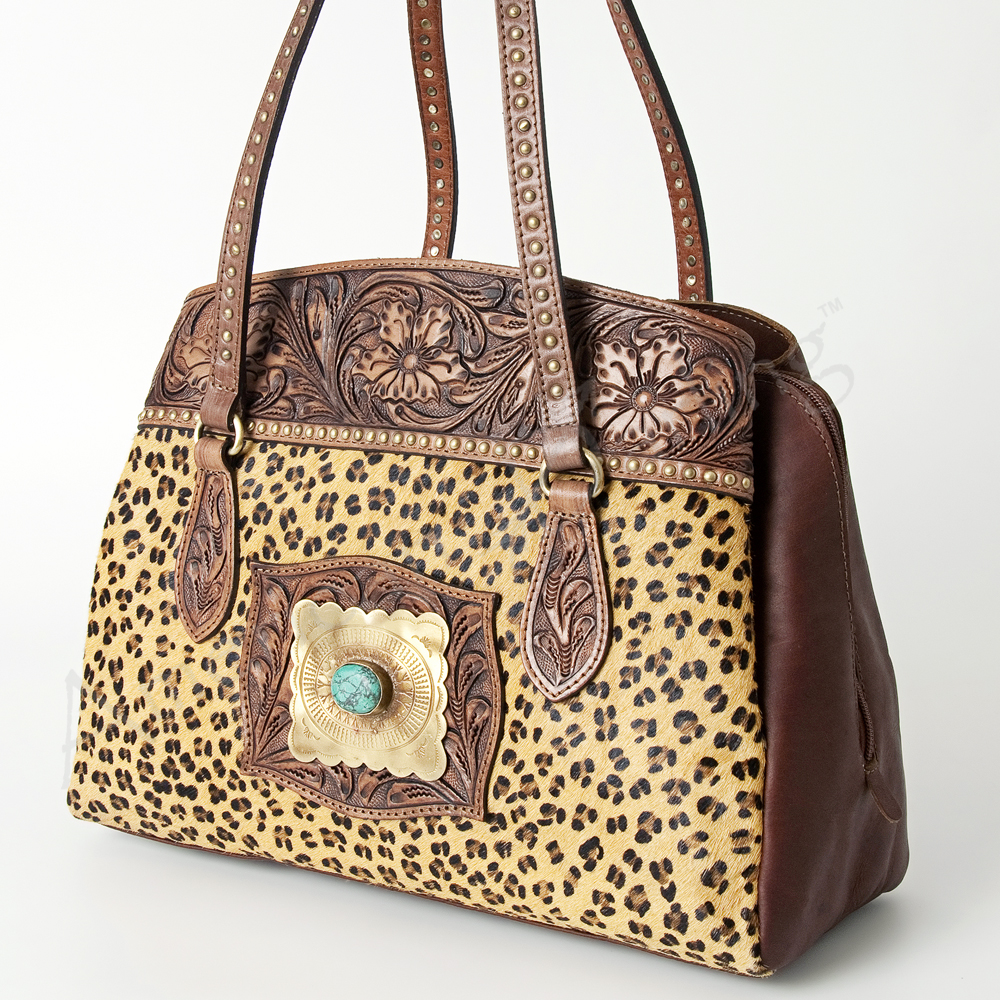 AD American Darling Tote Hand Tooled Genuine Leather Western Women Bag Handbag - Picture 7 of 16