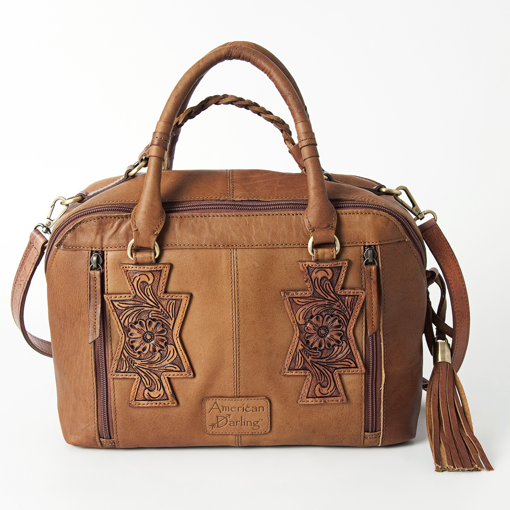 Bolso de mano AD American Darling de cuero genuino de cuero genuino para mujer occidental - Imagen 9 de 16