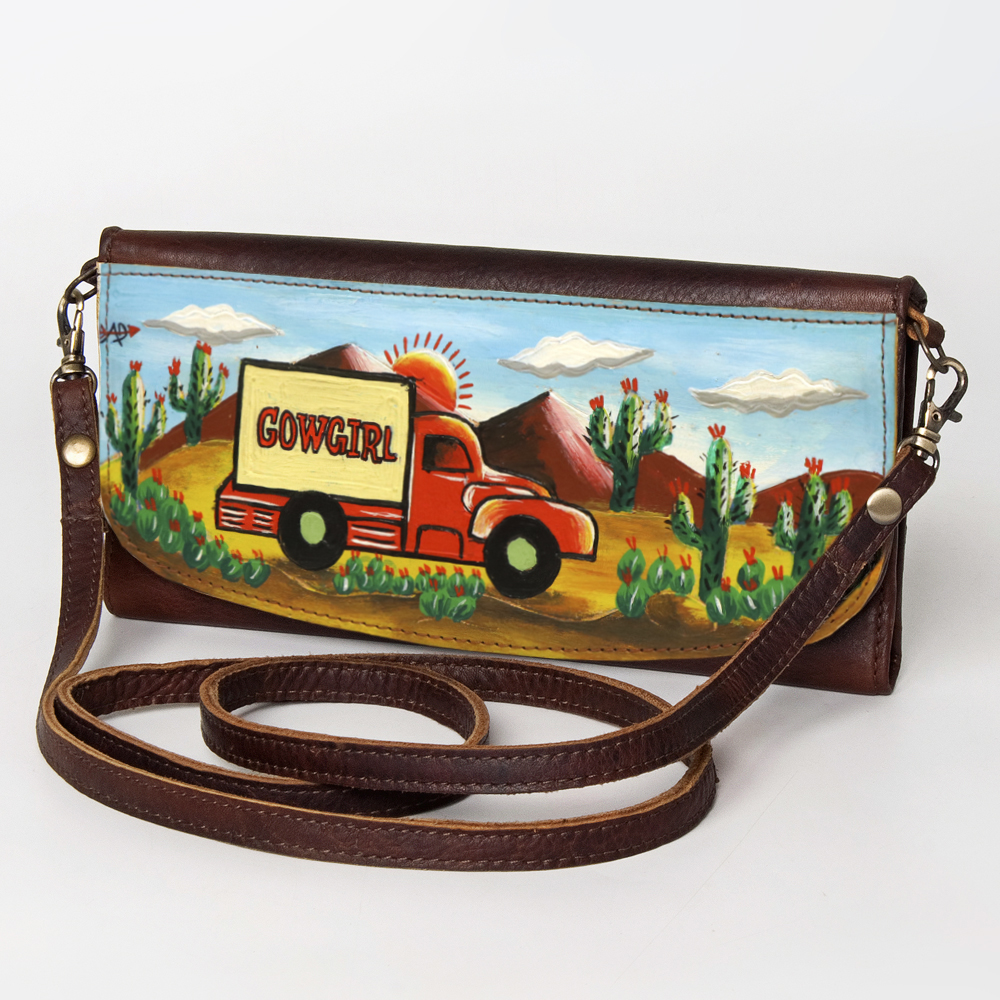 AD American Darling Wallet Hair on Full Grain Genuine Leather Western Women Bag - Picture 28 of 170