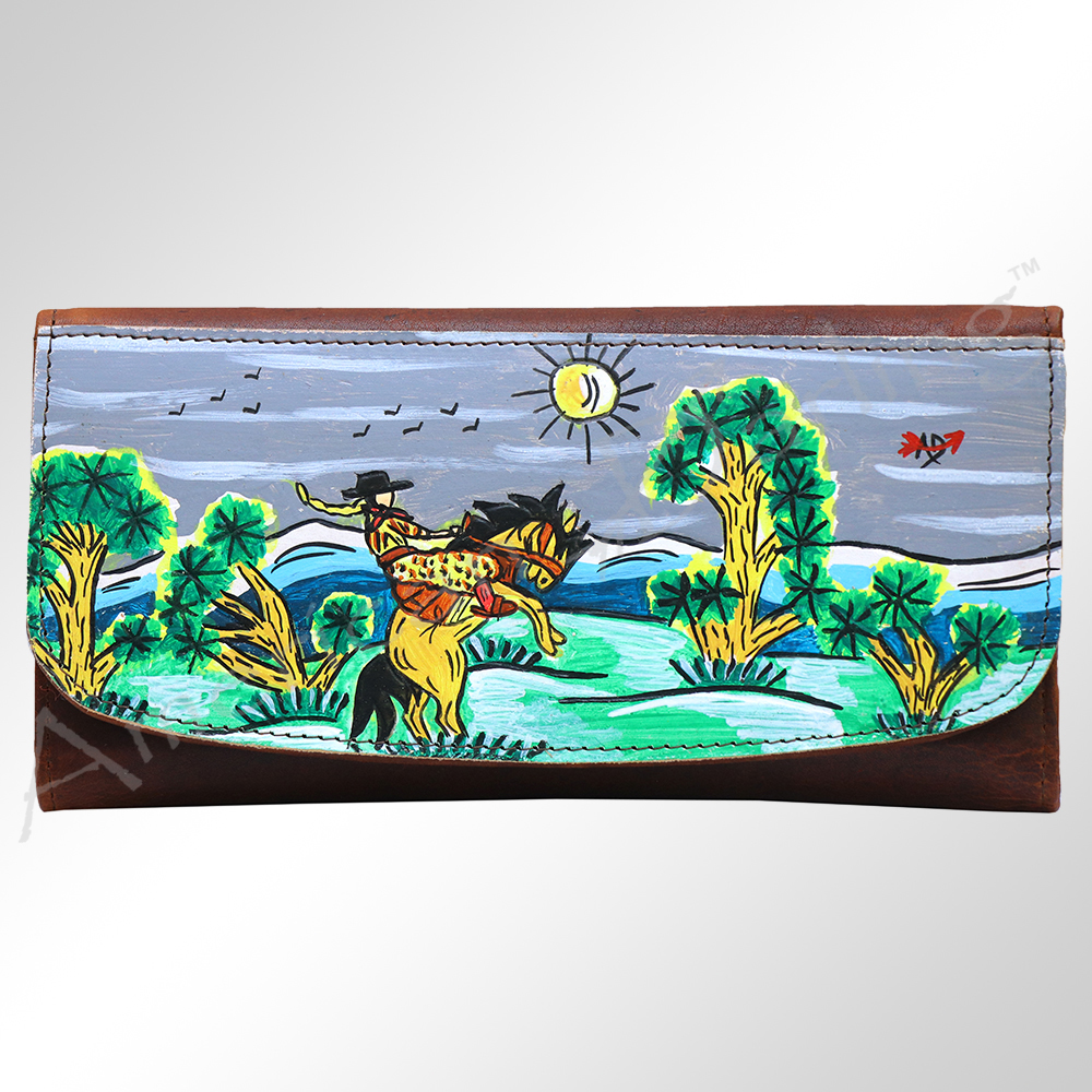 AD American Darling Wallet Hair on Full Grain Genuine Leather Western Women Bag - Picture 49 of 170