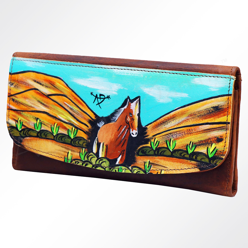 AD American Darling Wallet Hair on Full Grain Genuine Leather Western Women Bag - Picture 139 of 170