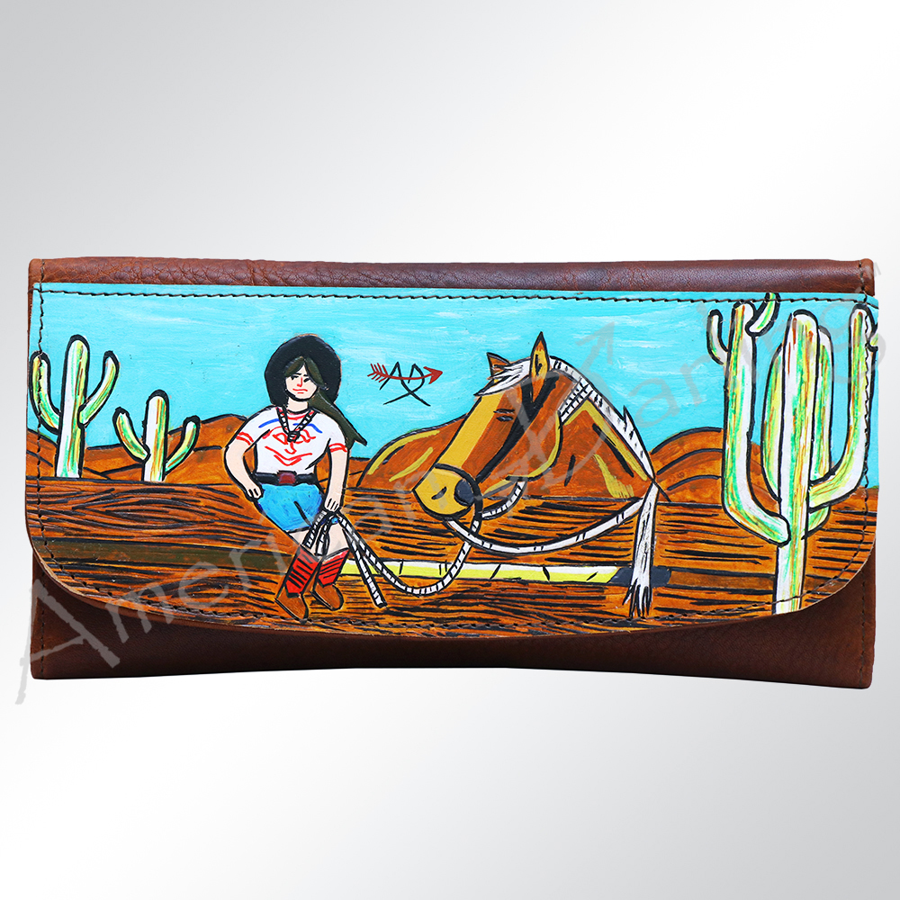 AD American Darling Wallet Hair on Full Grain Genuine Leather Western Women Bag - Picture 88 of 170