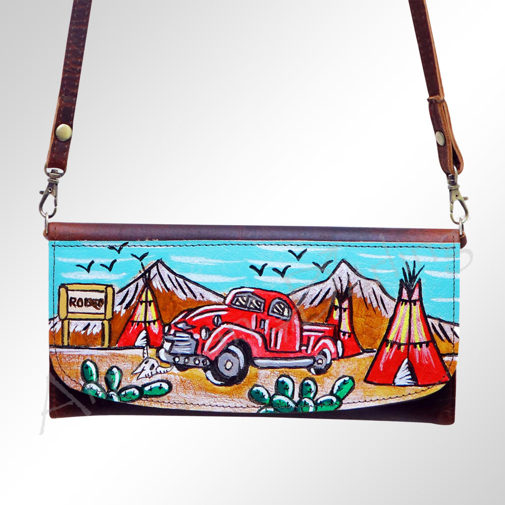 AD American Darling Wallet Hair on Full Grain Genuine Leather Western Women Bag - Picture 60 of 170