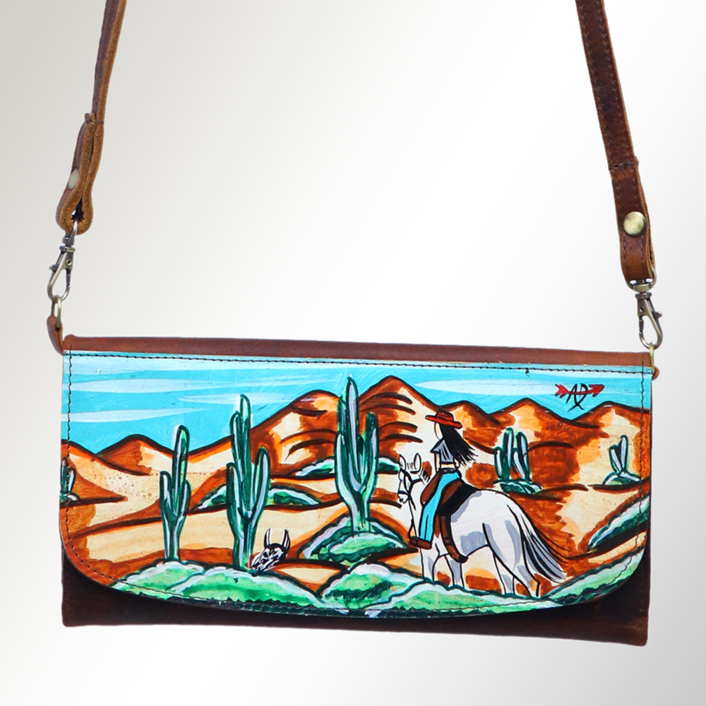 AD American Darling Wallet Hair on Full Grain Genuine Leather Western Women Bag - Picture 64 of 170