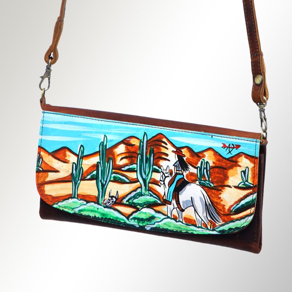 AD American Darling Wallet Hair on Full Grain Genuine Leather Western Women Bag - Picture 63 of 170