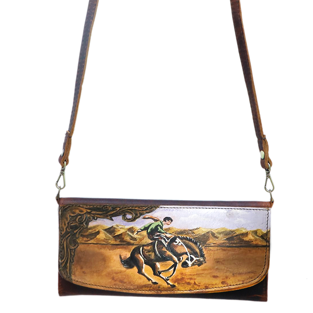 AD American Darling Wallet Hair on Full Grain Genuine Leather Western Women Bag - Picture 107 of 170