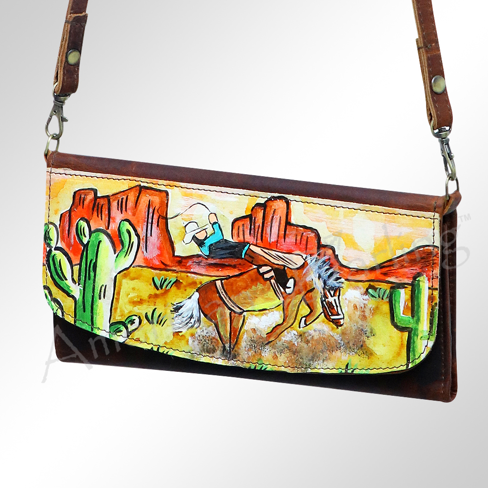 AD American Darling Wallet Hair on Full Grain Genuine Leather Western Women Bag - Picture 75 of 170