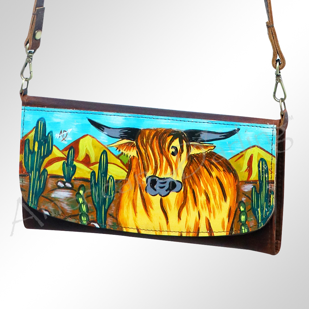 AD American Darling Wallet Hair on Full Grain Genuine Leather Western Women Bag - Picture 77 of 170