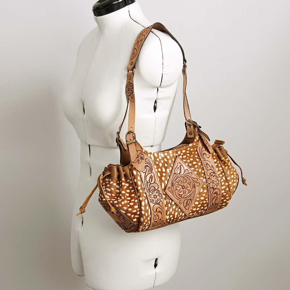 Bolso de mujer occidental de cuero genuino AD American Darling Hobo mecanizado a mano | - Imagen 15 de 21