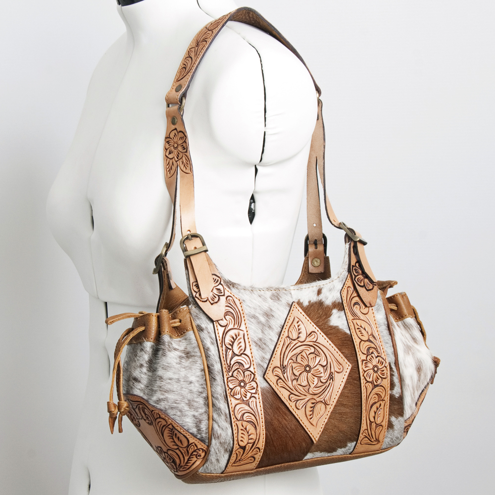 Bolso de mujer occidental de cuero genuino AD American Darling Hobo mecanizado a mano | - Imagen 20 de 21