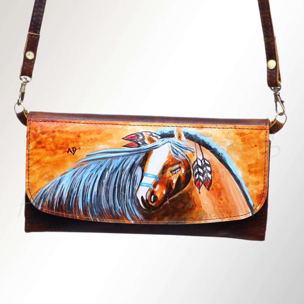 AD American Darling Wallet Hair on Full Grain Genuine Leather Western Women Bag - Picture 147 of 170