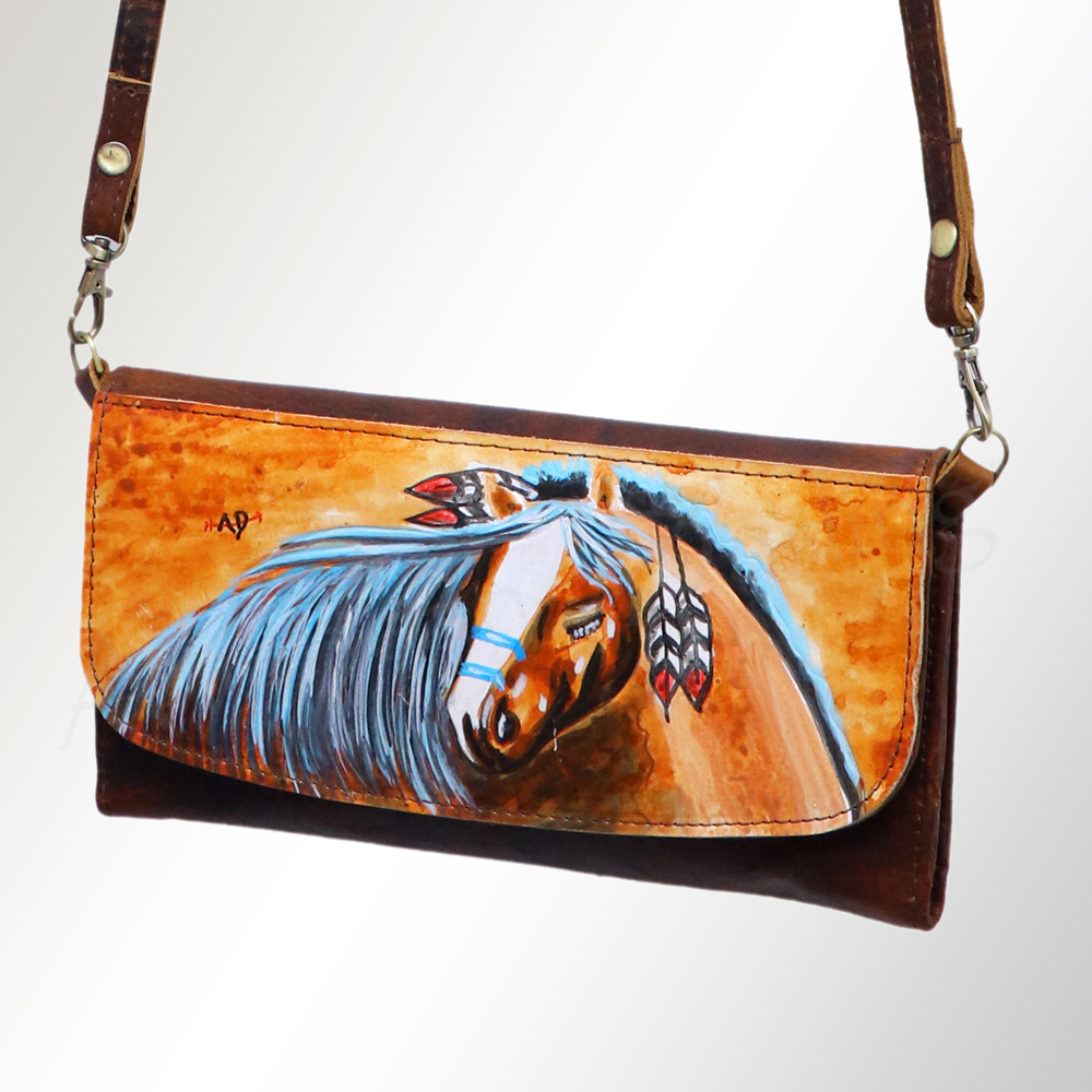 AD American Darling Wallet Hair on Full Grain Genuine Leather Western Women Bag - Picture 146 of 170
