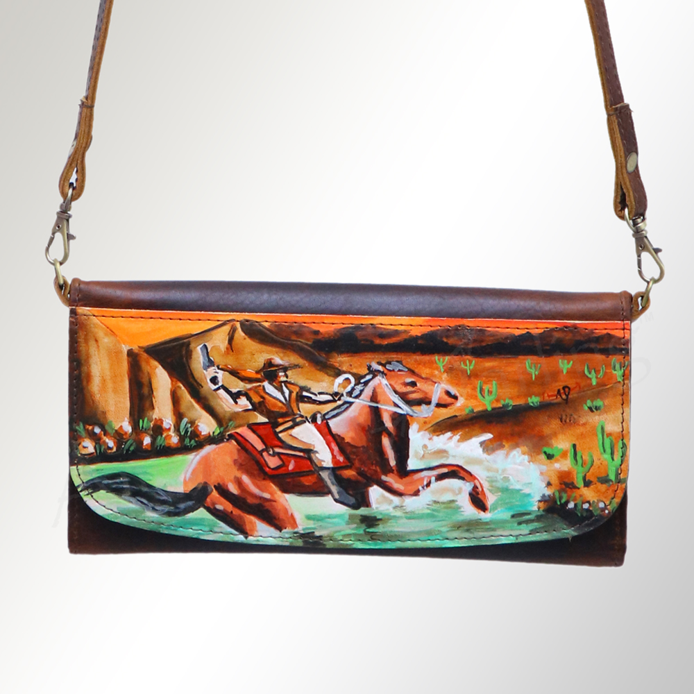 AD American Darling Wallet Hair on Full Grain Genuine Leather Western Women Bag - Picture 111 of 170