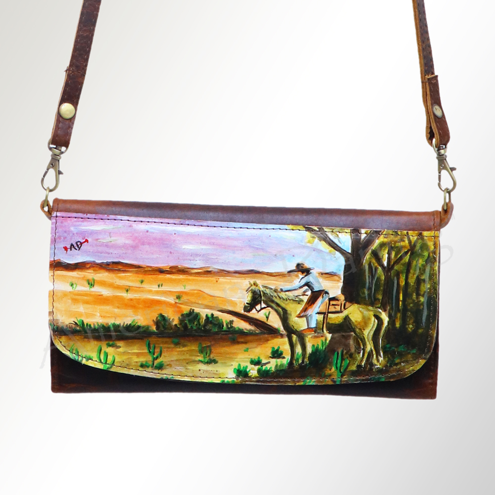 AD American Darling Wallet Hair on Full Grain Genuine Leather Western Women Bag - Picture 115 of 170