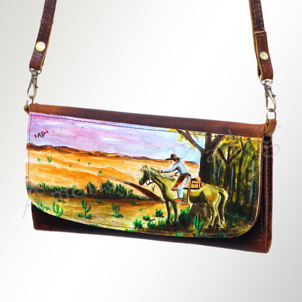 AD American Darling Wallet Hair on Full Grain Genuine Leather Western Women Bag - Picture 114 of 170