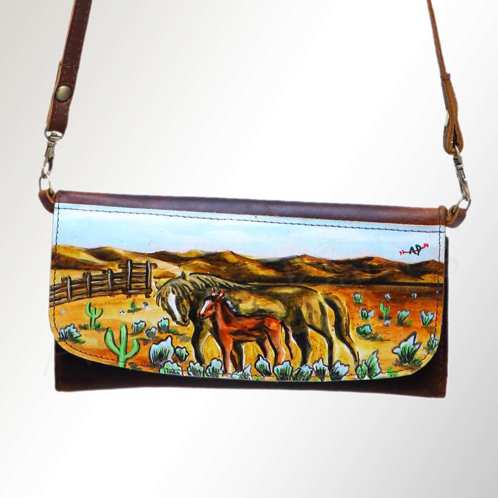 AD American Darling Wallet Hair on Full Grain Genuine Leather Western Women Bag - Picture 151 of 170