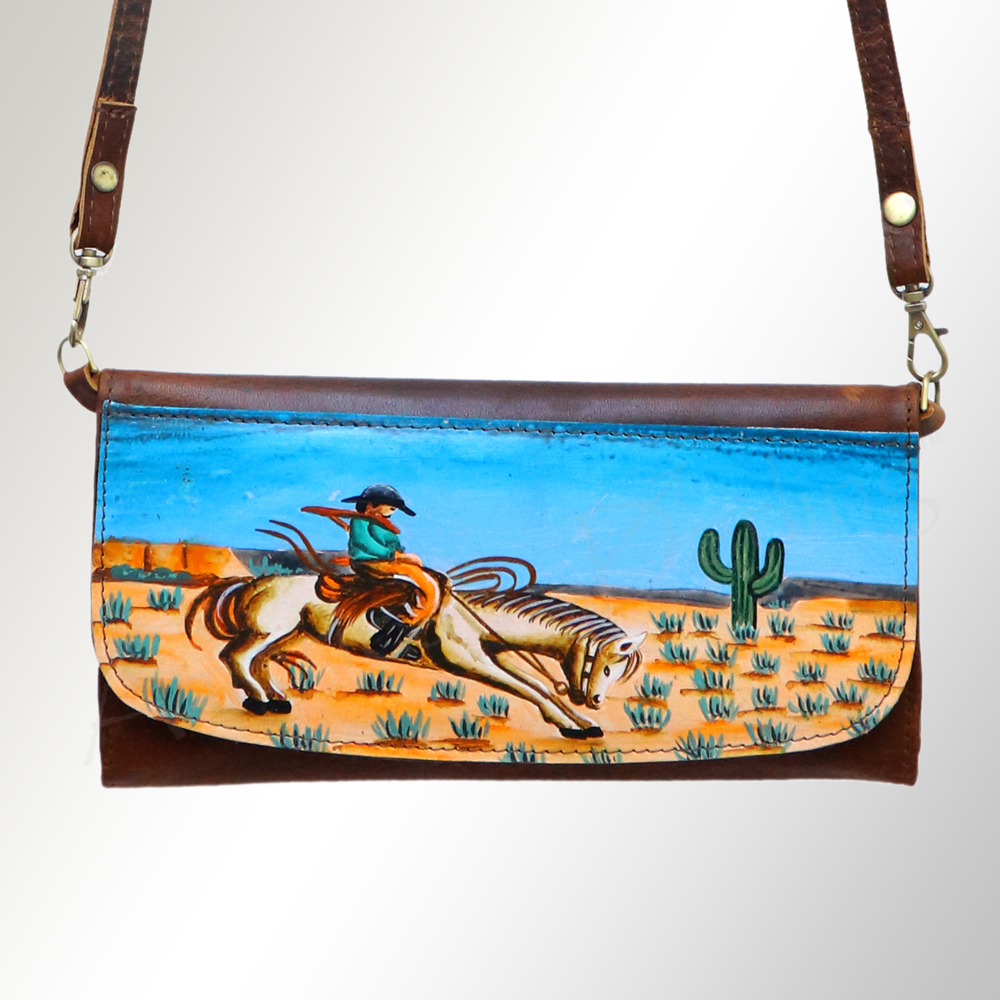 AD American Darling Wallet Hair on Full Grain Genuine Leather Western Women Bag - Picture 119 of 170