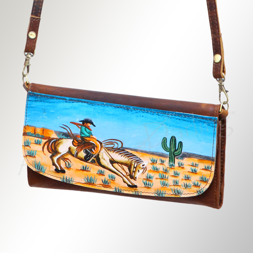 AD American Darling Wallet Hair on Full Grain Genuine Leather Western Women Bag - Picture 118 of 170