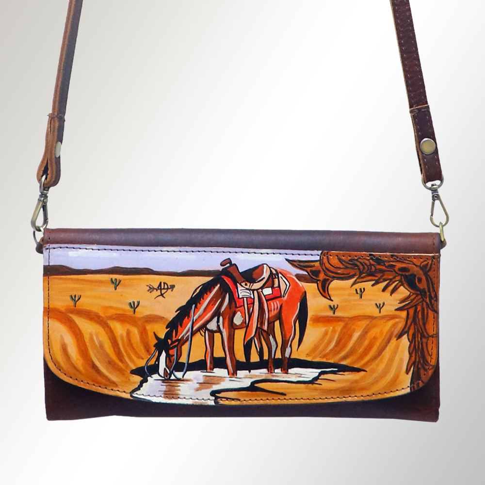 AD American Darling Wallet Hair on Full Grain Genuine Leather Western Women Bag - Picture 155 of 170