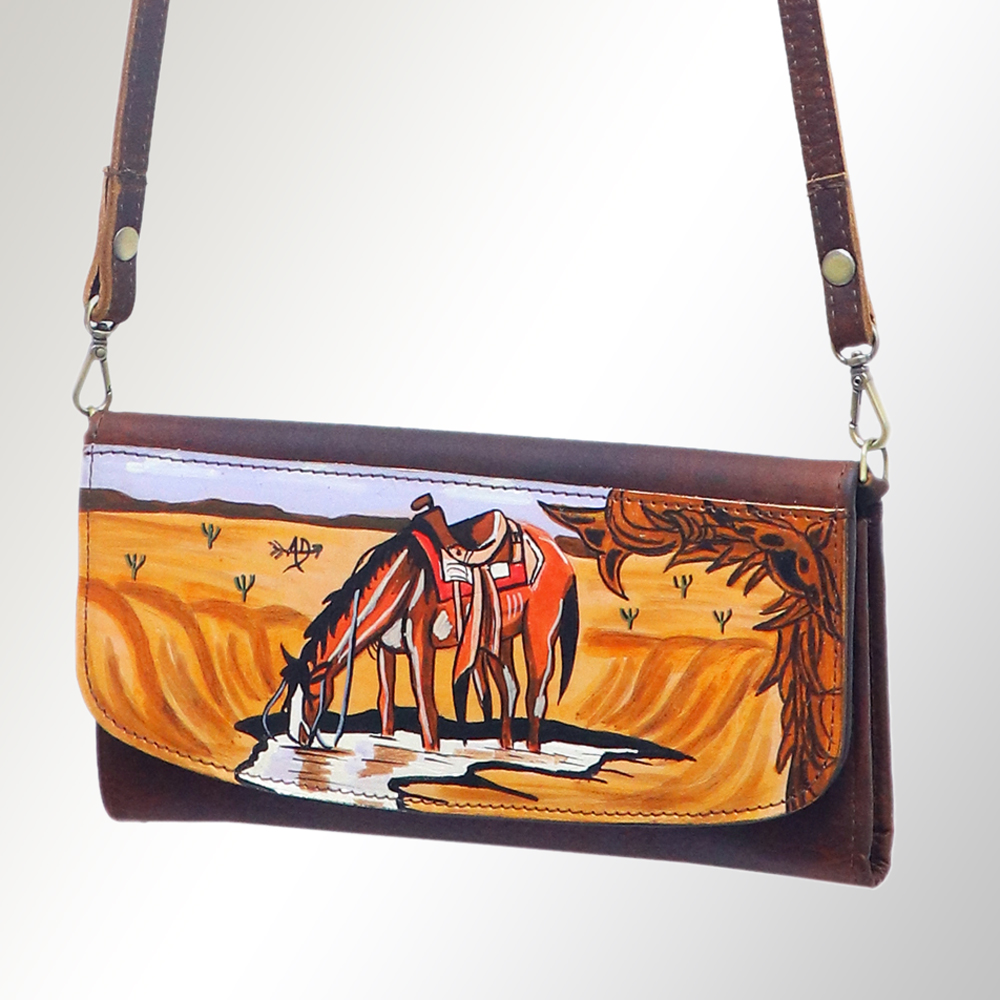 AD American Darling Wallet Hair on Full Grain Genuine Leather Western Women Bag - Picture 154 of 170
