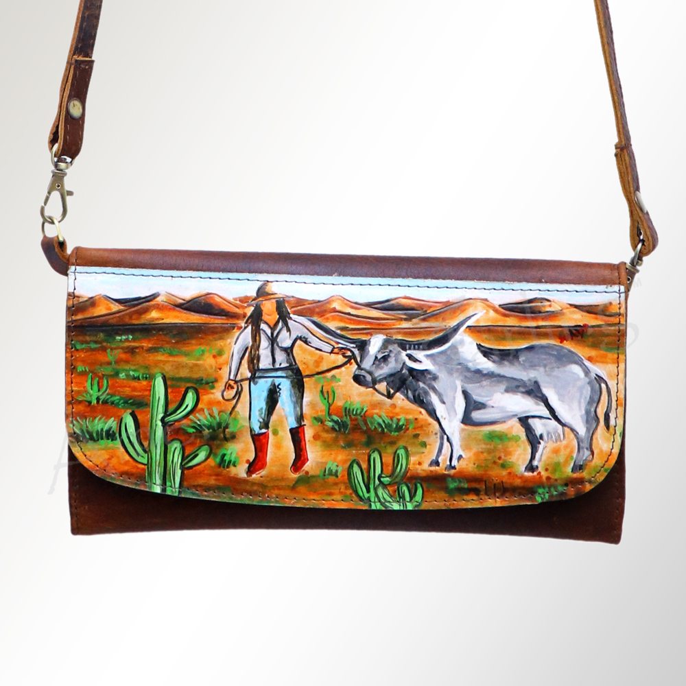 AD American Darling Wallet Hair on Full Grain Genuine Leather Western Women Bag - Picture 80 of 170