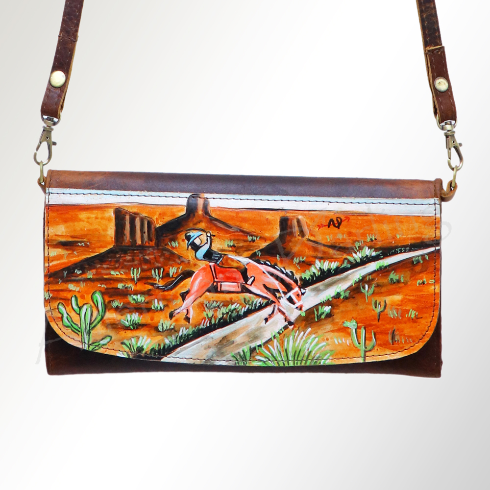 AD American Darling Wallet Hair on Full Grain Genuine Leather Western Women Bag - Picture 17 of 170