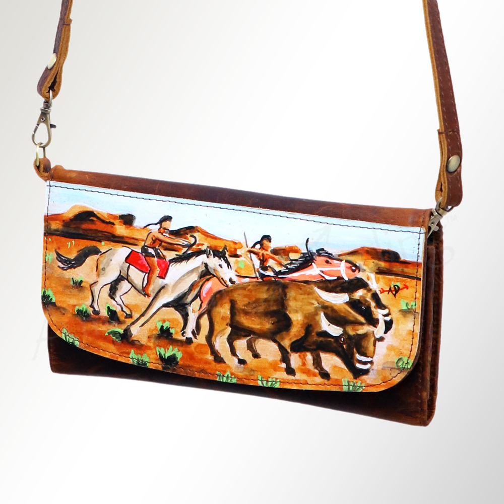 AD American Darling Wallet Hair on Full Grain Genuine Leather Western Women Bag - Picture 122 of 170