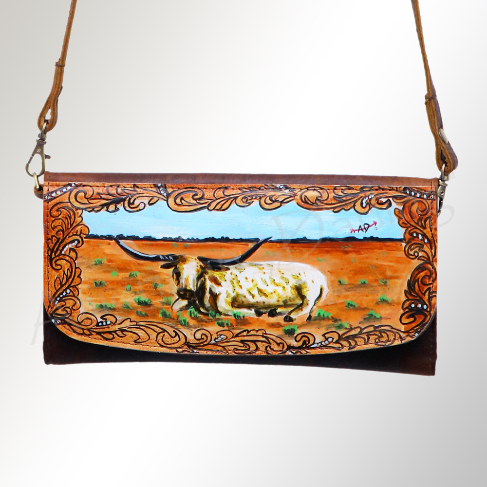 AD American Darling Wallet Hair on Full Grain Genuine Leather Western Women Bag - Picture 84 of 170